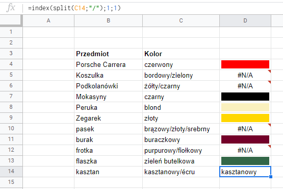 Jak Okiełznać Kolory W Arkuszach 3743